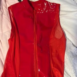 Red Charlie’s Angels bodysuit